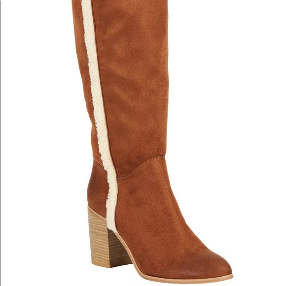 WOMENS KNEE-HIGH BLOCK HEEL BOOT, various sizes - Picture 9 of 9